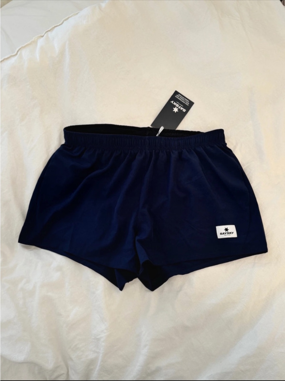 Navy women’s Saysky Pace Shorts 3" women’s large